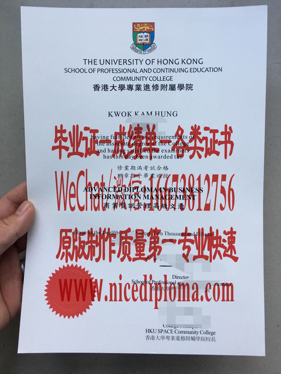 香港大学专业进修附属学院毕业证怎么做假